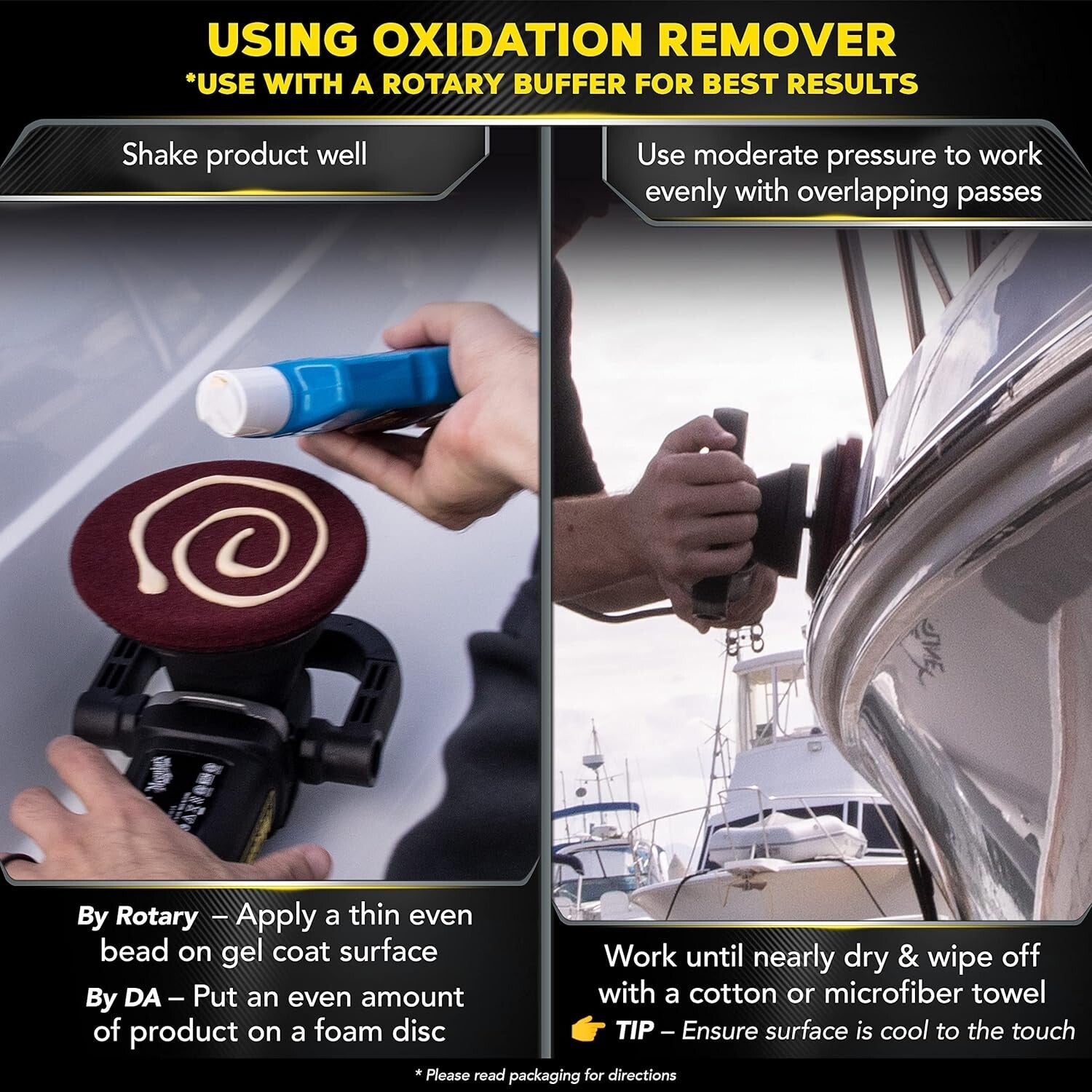 Marine/RV Fiberglass Restoration Kit for Ultimate Oxidation Removal & Shine