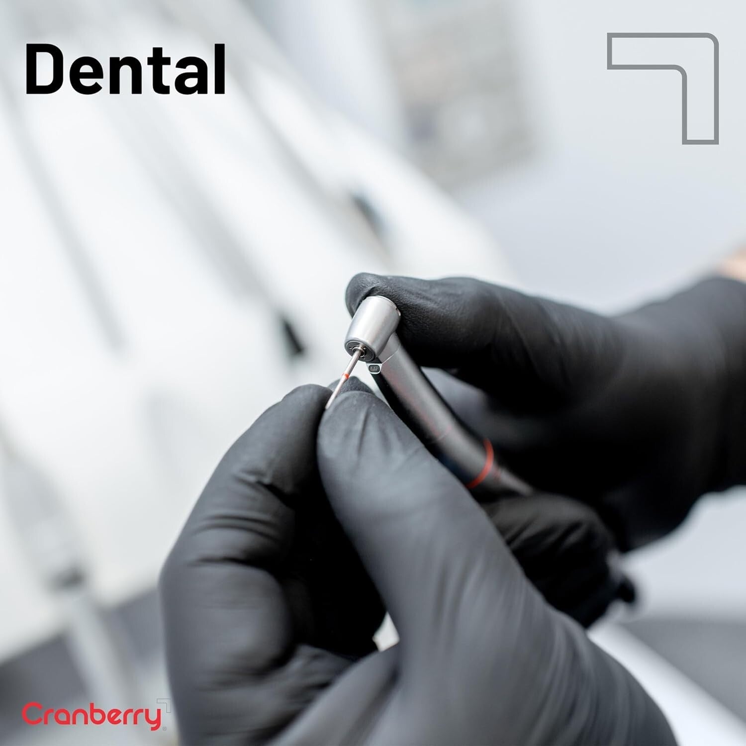 Durable 3.2 Mil Black Carbon Nitrile Exam Gloves, Large - 2000 Pack, Powder-Free