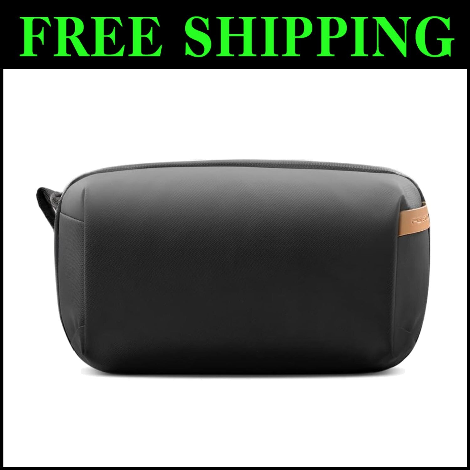 Waterproof Travel Tech Organizer Pouch for Electronics & Accessories - Black