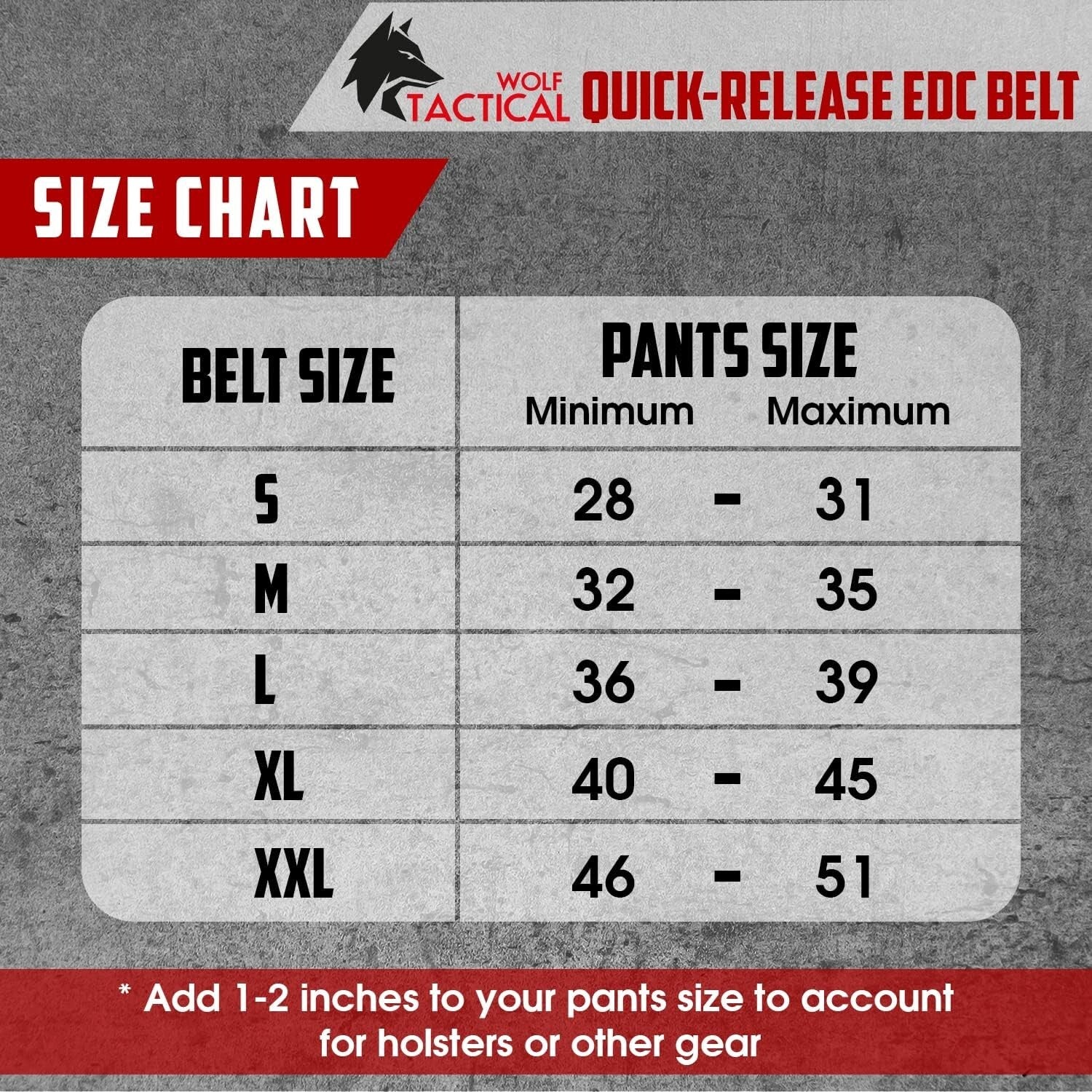 Quick-Release Tactical Gun Belt - 1.5” Rip-Resistant Nylon, Perfect for Outdoors