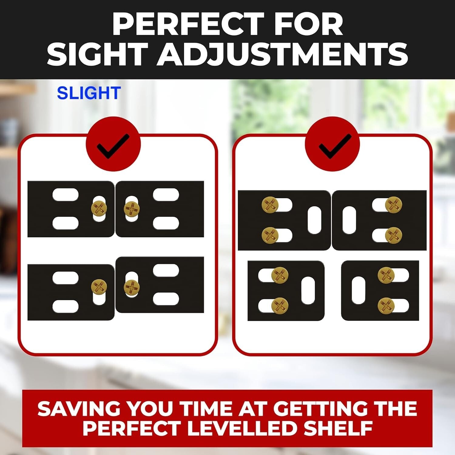 Complete Floating Shelf Bracket Set with Installation Hardware - 6 Inch Rods