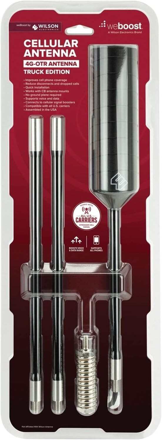 Adjustable 4G-OTR Trucker Antenna, 17" - Ultimate Signal Booster for Travel