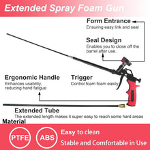 Load image into Gallery viewer, Professional Spray Foam Insulation Gun - 25-Inch Reach with Non-Stick Coating