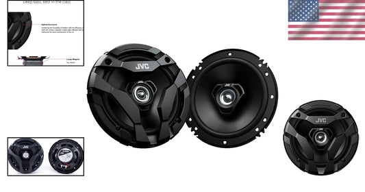 Entry Class 300W Coaxial Car Speakers - 6.5" Size with Complete Installation Kit