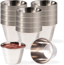 Load image into Gallery viewer, Commercial Grade 120 Count Stainless Steel Condiment Bowls - Multi-Purpose Use