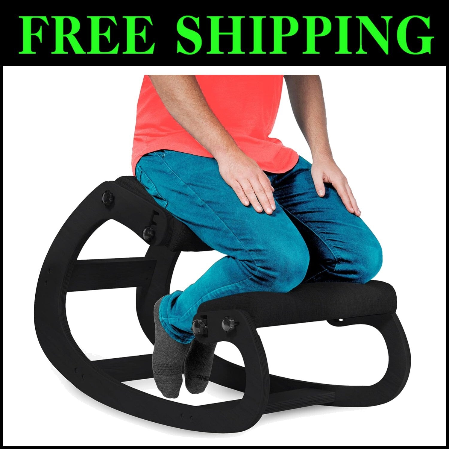 Adjustable Ergonomic Kneeling Chair for Posture Correction & Back Pain Relief
