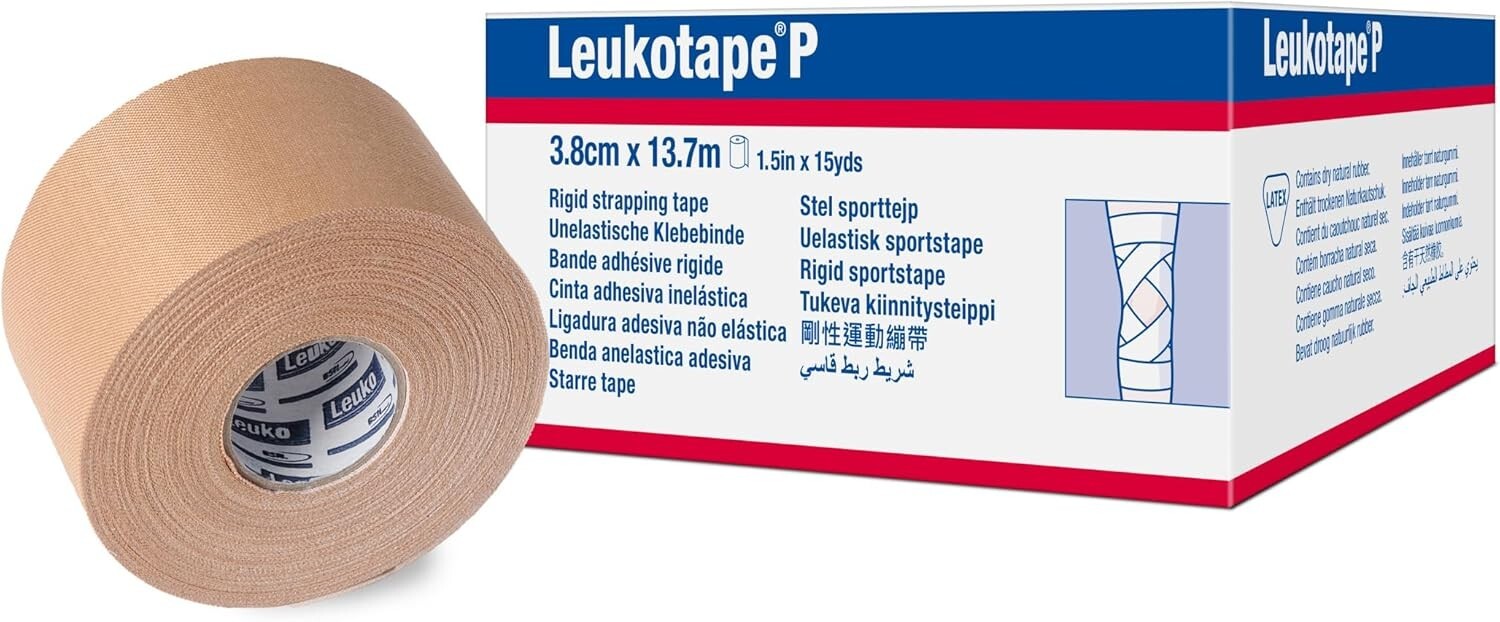 High Adhesive Leukotape P Sports Tape - Ideal for Sprains & Strains, Pack of 5