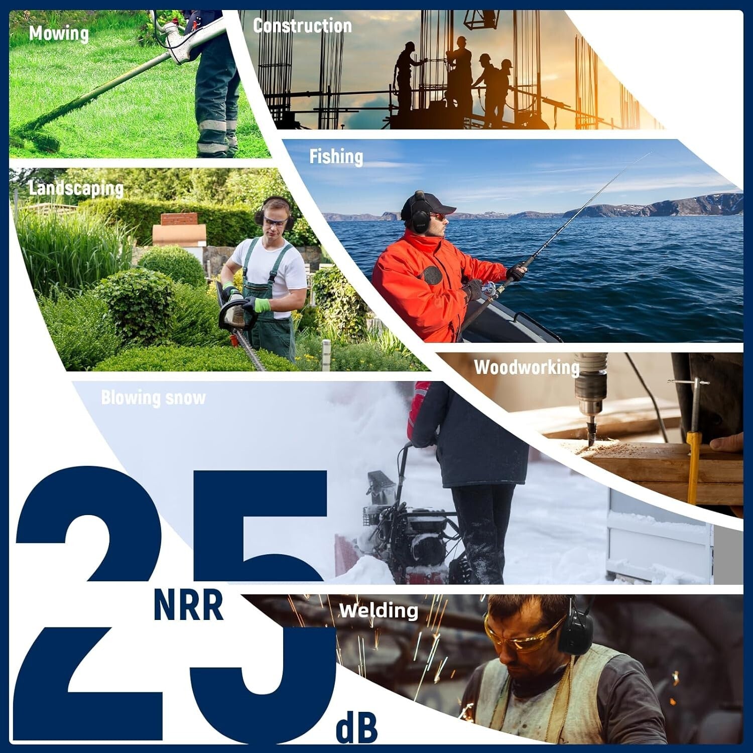 Advanced Noise-Cancelling Headphones with Bluetooth & AM/FM Radio Reception