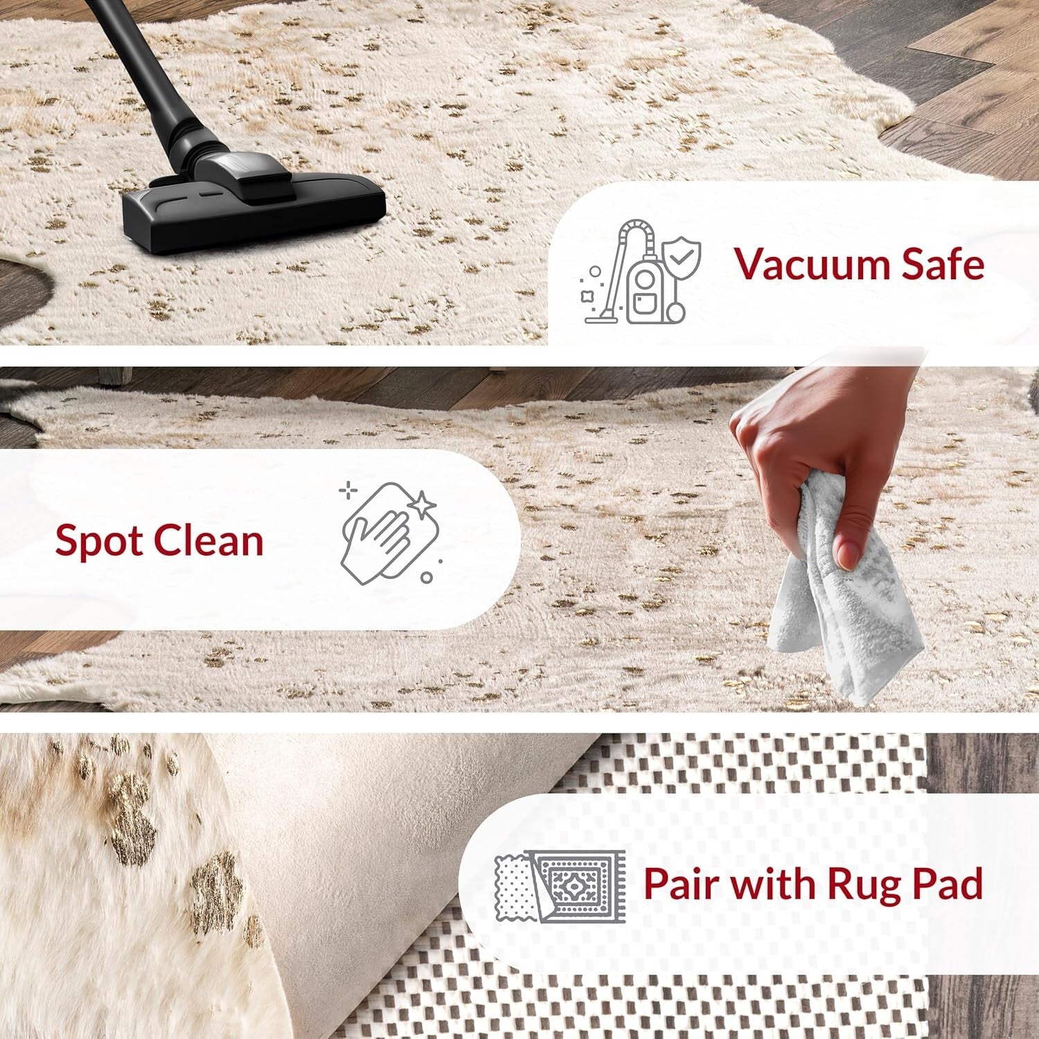 Elegant 4x5 Animal Print Area Rug - Durable & Perfect for Modern Interiors