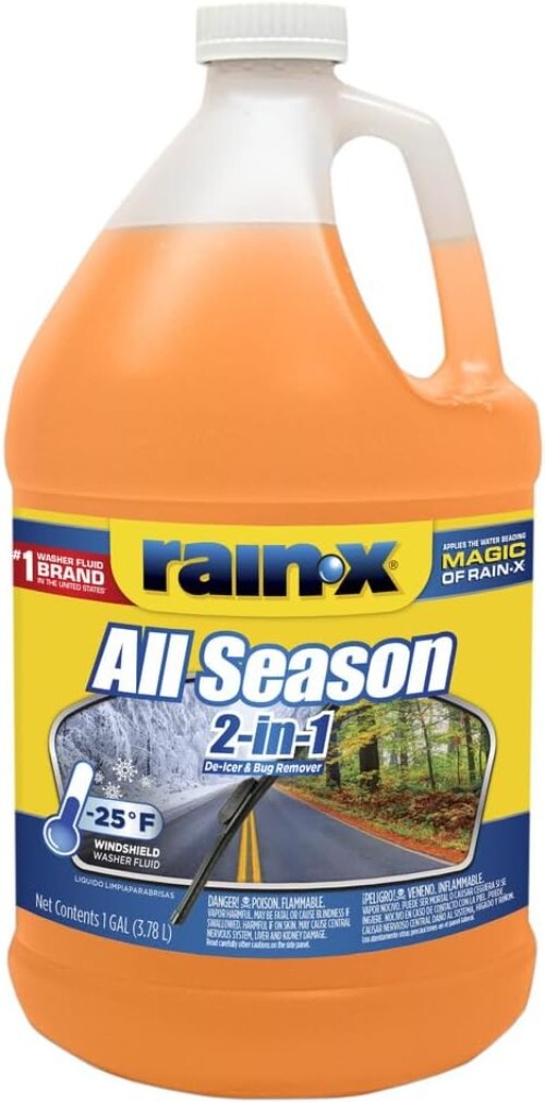 All Season 2-In-1 Windshield Washer -25°F, Pack of 6 Gallons, Liquid Cleaner