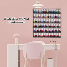 Load image into Gallery viewer, Sturdy 6-Tier Metal Nail Polish and Essential Oils Organizer - Fits 108 Bottles