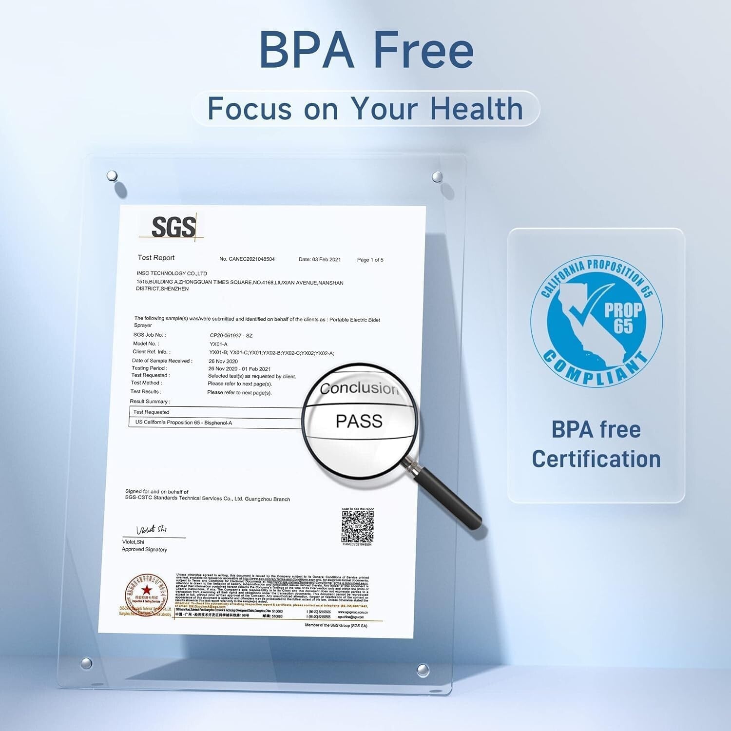 IPX7 Waterproof Portable Bidet with 400ml Capacity - Clean Anytime, Anywhere