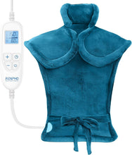 Load image into Gallery viewer, Weighted Electric Heating Pad with 6 Heat Settings - Ideal for Comfort &amp; Relief
