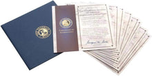 Load image into Gallery viewer, Franklin Mint 7-Piece Gold-Plated Coin Collection with Inspection Accessories