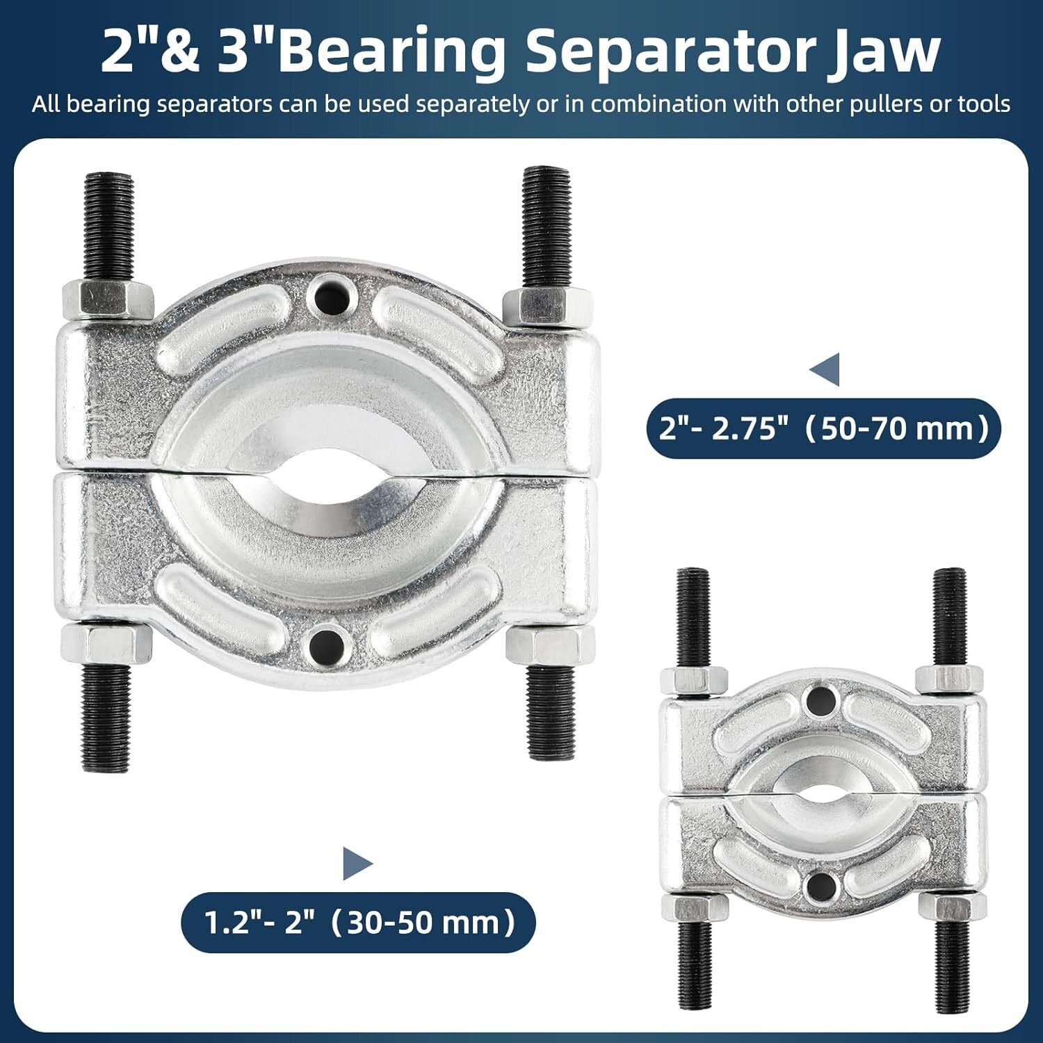14PCS Heavy-Duty Bearing Separator Kit - 5 Tons Capacity for Automotive Repairs