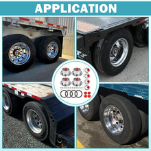 Load image into Gallery viewer, Sleek 3434009 Trailer Hub Caps With Extra Rubber Plugs - Bolt-On Installation