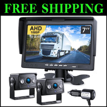 Load image into Gallery viewer, Reversing Camera System - 7" HD Monitor with Night Vision and Remote Control