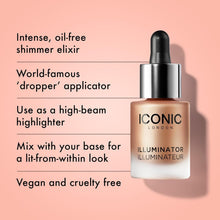 Load image into Gallery viewer, Liquid Highlighter Drops - Radiant Champagne Shimmer for Ethical Makeup Lovers