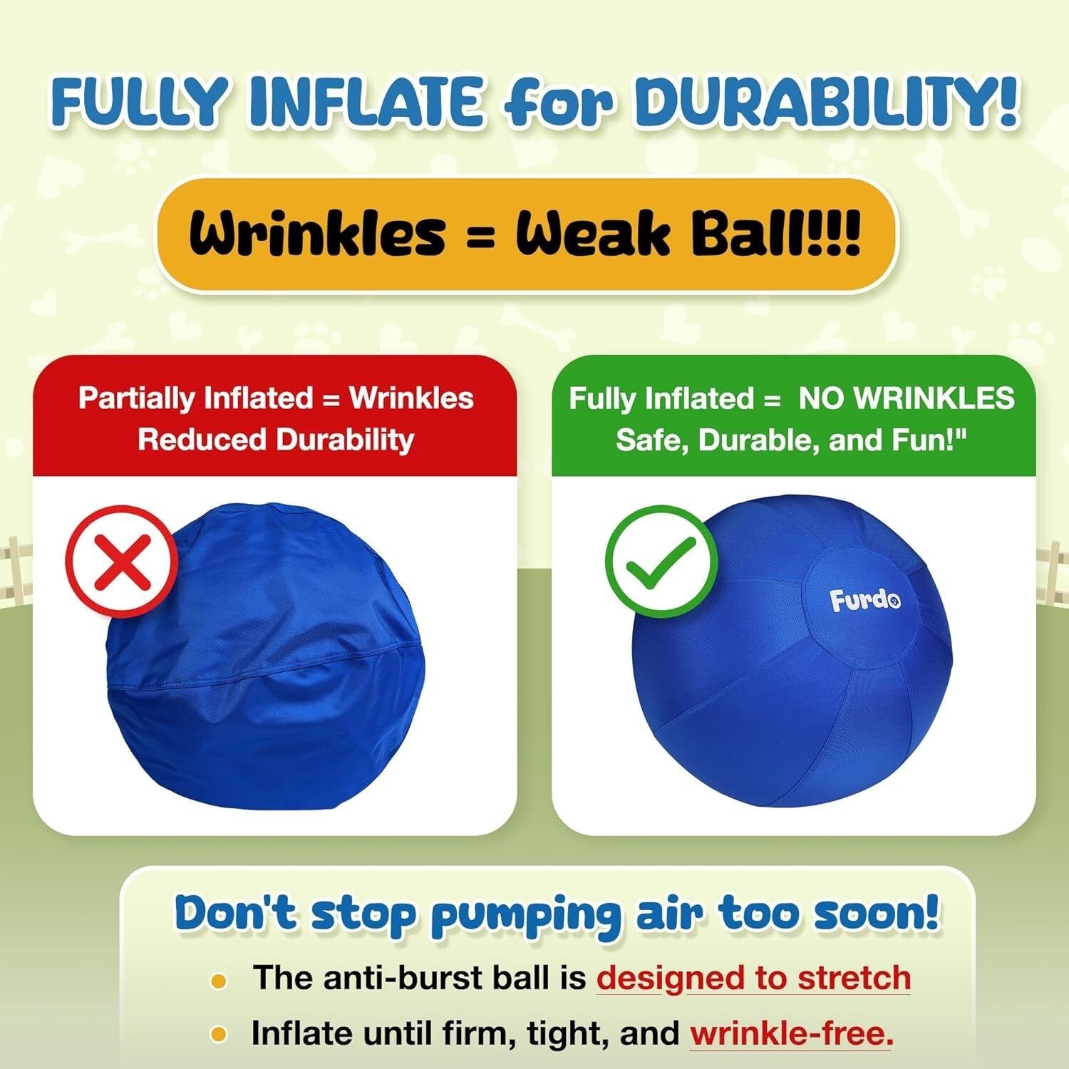 Large 25” Herding Dog Ball for Outdoor & Active Play – Ideal for Herding Breeds