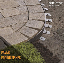 Load image into Gallery viewer, 25-Pack Heavy Duty 12-Inch Round Metal Landscape Edging Anchors - Versatile Use