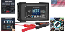 Load image into Gallery viewer, Safe &amp; Efficient 12V/24V Smart Battery Charger with Trickle Maintenance Function