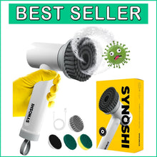 Load image into Gallery viewer, Cordless Electric Spin Scrubber with 3 Heads - Effortless Power Cleaning Brush