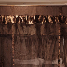 Load image into Gallery viewer, Premium King Size Bed Canopy in Coffee - Modern 4 Openings Mosquito Protection