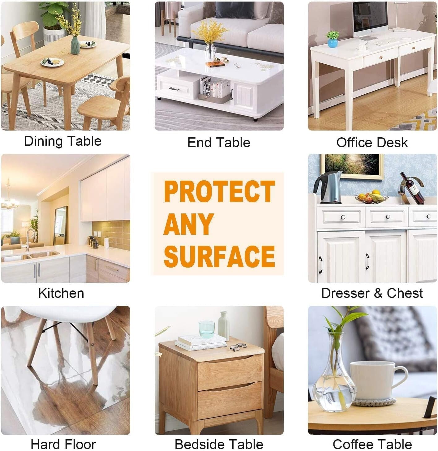 Clear Heavy Duty Table Protector Mat - 60x96 Inch PVC for All Occasions