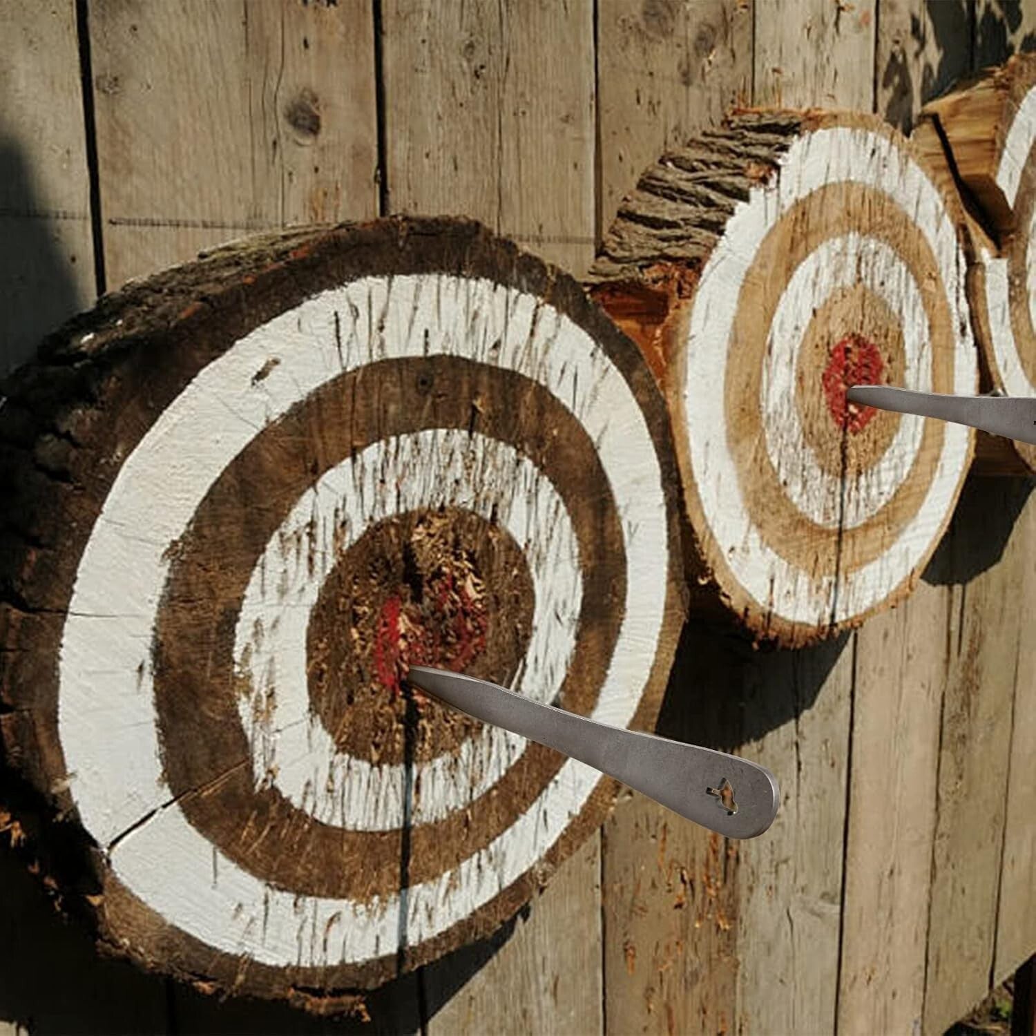 Versatile 6-Pack Throwing Spikes - Modern Stainless Steel with Care Instructions