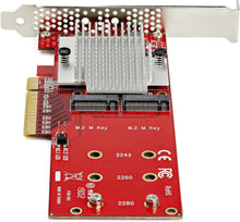 Load image into Gallery viewer, Dual M.2 PCIe SSD Adapter Card - Boost Storage with RAID Support &amp; 3GB/s Speeds