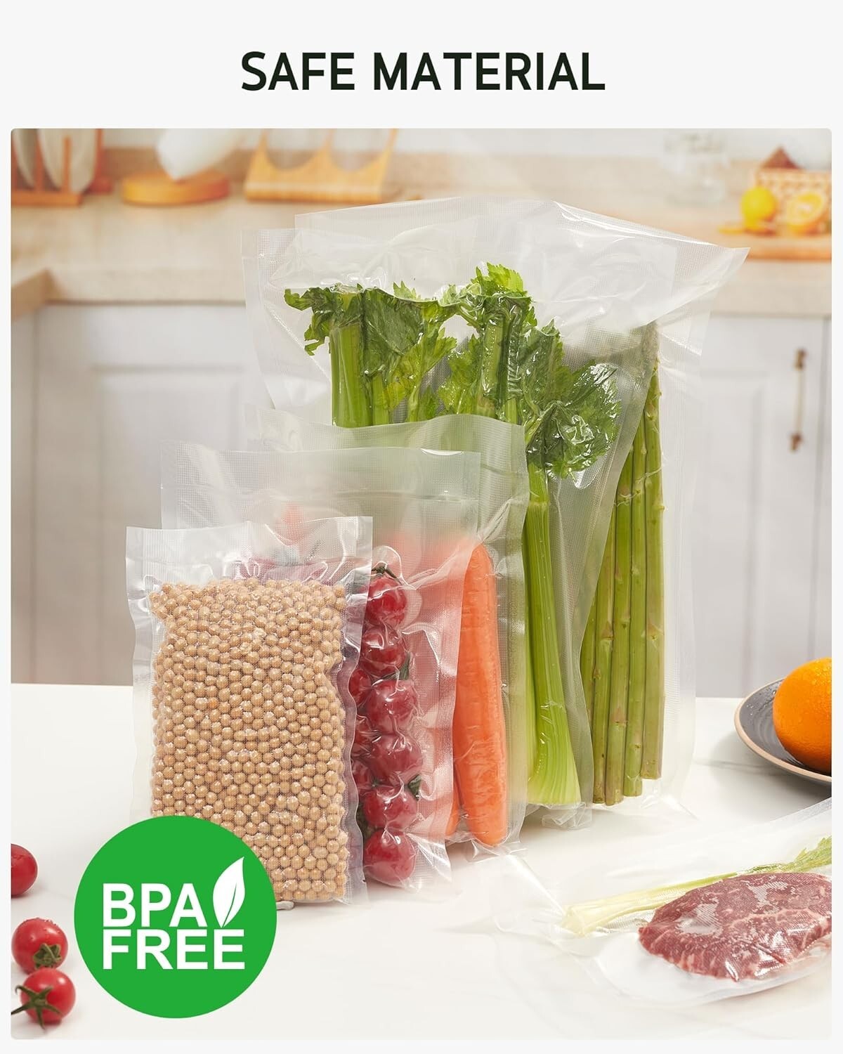 Innovative Puncture-Prevention Food Vacuum Bags - Ideal for Meal Prep