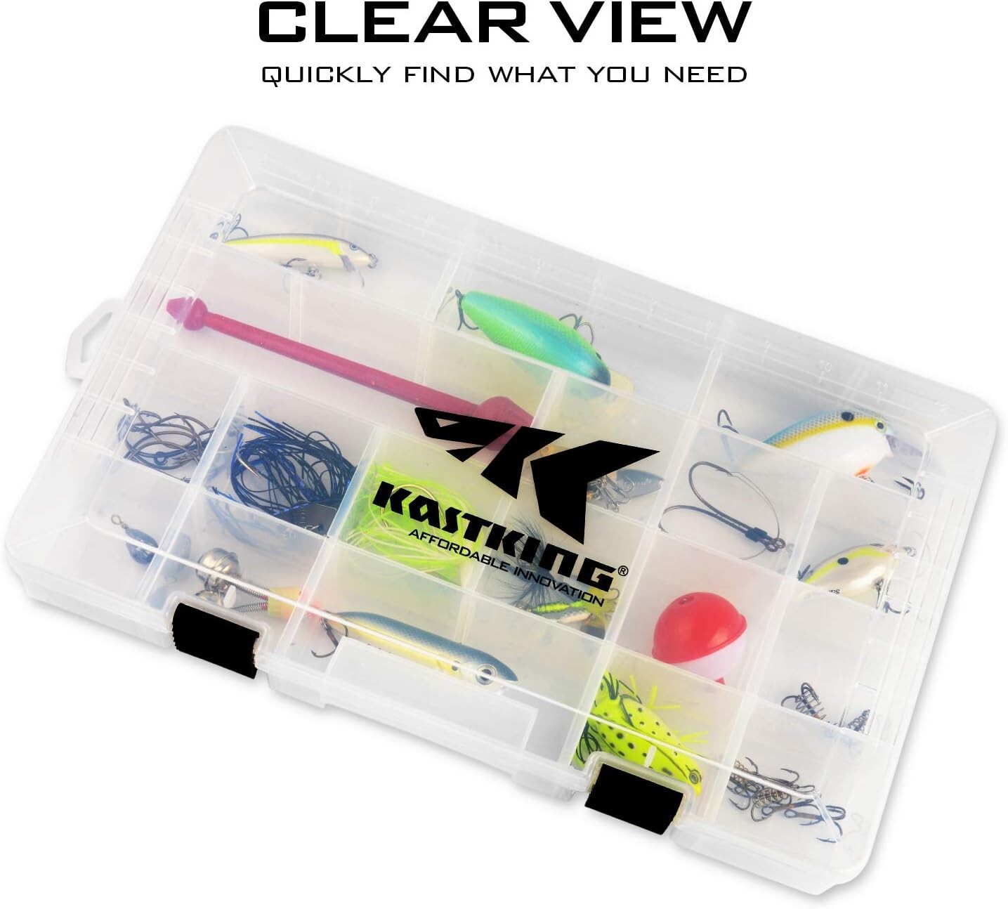 Versatile Plastic Storage Box for Fishing Gear & Crafts - BPA-Free, Easy to Use