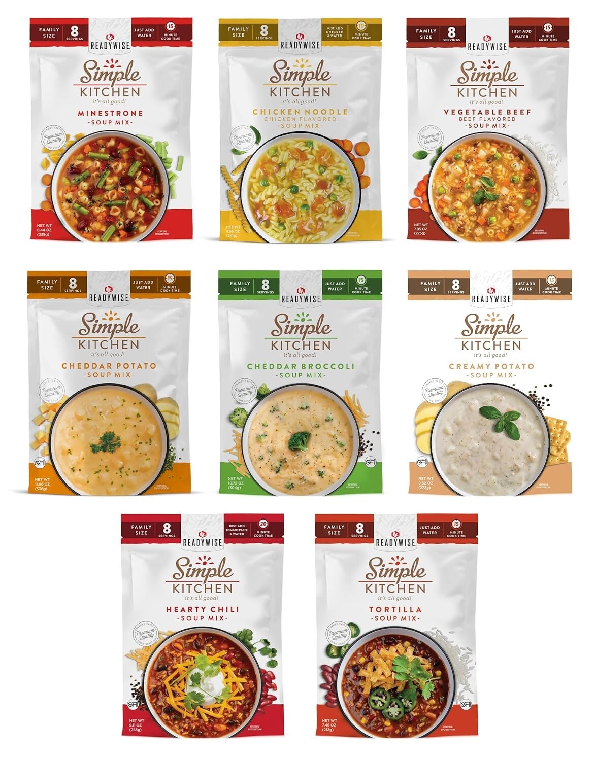 Organic Freeze-Dried Soup Sampler - Ready-to-Eat Meals for Family & Adventures