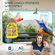 Load image into Gallery viewer, Solar-Powered Bird Feeder Camera with Two-Way Audio and App Alerts for Gardens