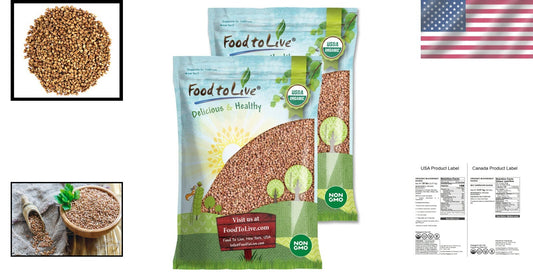 Healthy Cooking Essential: Organic Buckwheat Kasha, Non-GMO & Gluten-Free, 20lbs