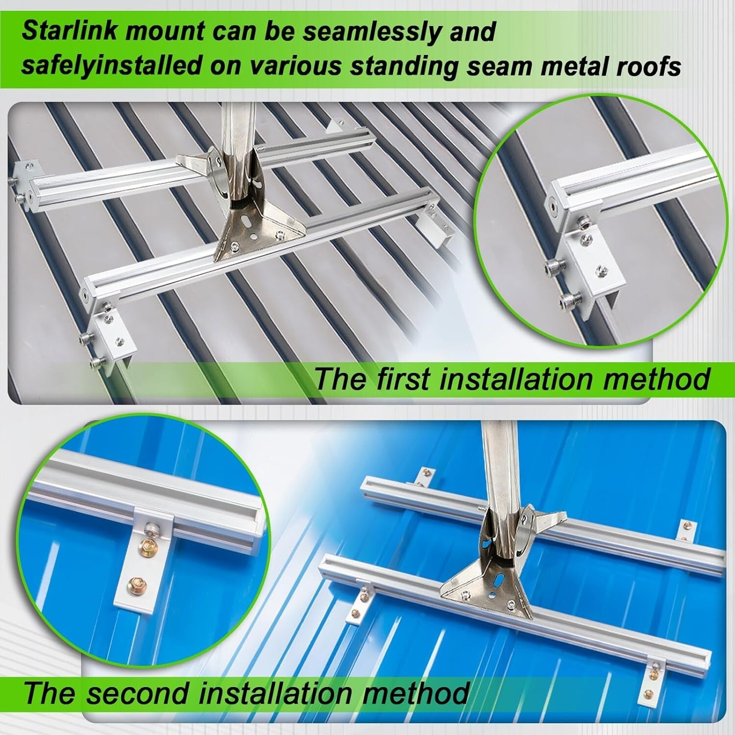 Durable Starlink Gen 3 Roof Mount with 0-30° Adjustment for Easy Installation