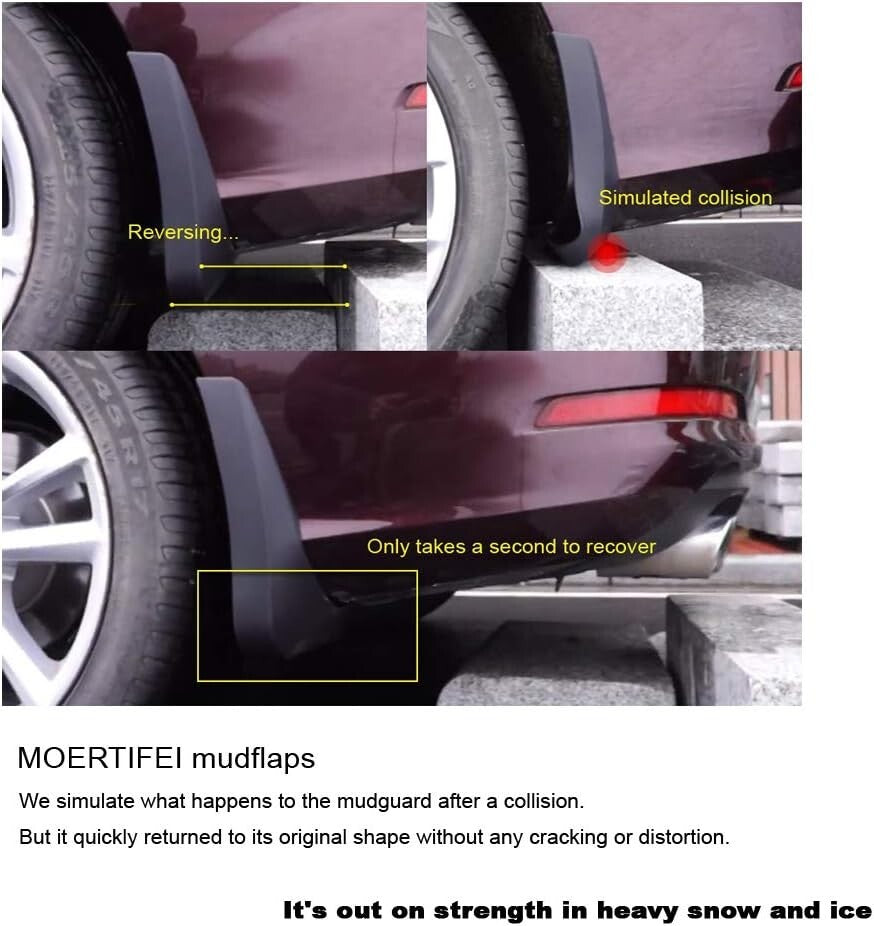 Precision-Fit Mud Flaps for VW Tiguan R-Line 2018-2024 - Kit with Installation