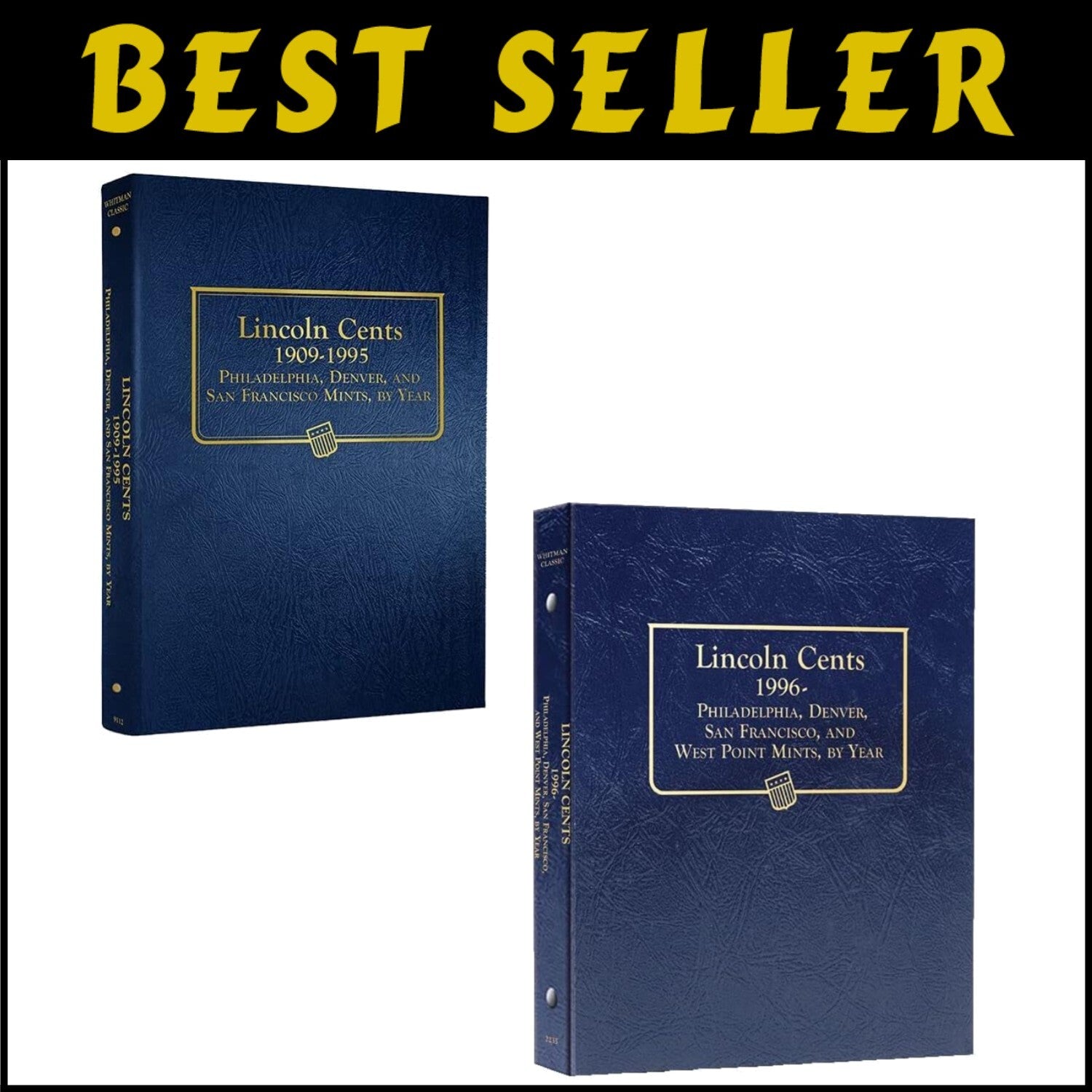 Comprehensive Lincoln Cent Coin Collection Album – Durable & Stylish Design