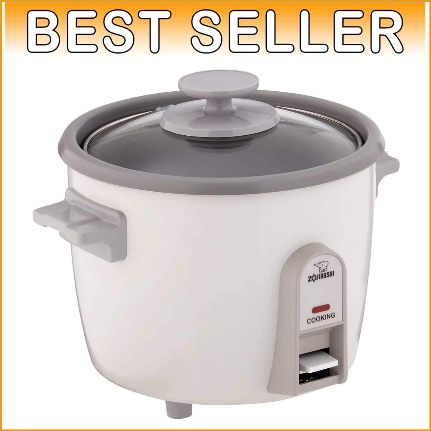 Effortless 3-Cup Rice Cooker with Simple Switch Control & Measuring Tools
