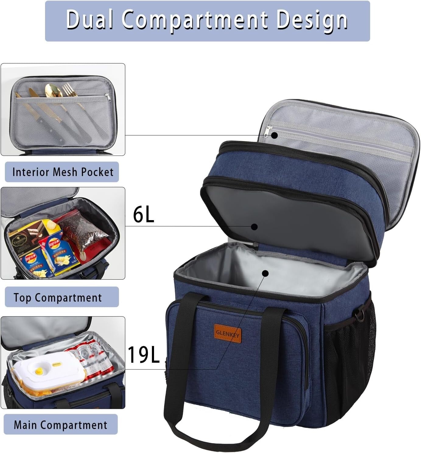 Durable Expandable Lunch Box 22L - Insulated & Waterproof for Camp and Work