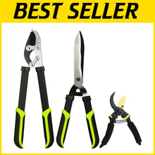 Load image into Gallery viewer, Compound Action Loppers and Hedge Clippers Set - Sharp &amp; Efficient Garden Tools