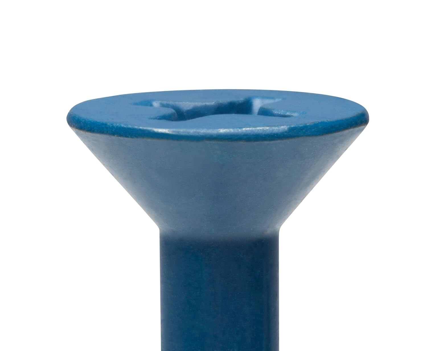 1/4" x 3-1/4" Blue Carbon Steel Concrete Screw Anchor with Drill Bit - 100 Count