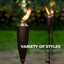 Load image into Gallery viewer, Pack of 4 Decorative Citronella Torches for Enchanting Outdoor Ambience