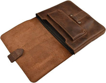 Load image into Gallery viewer, Lightweight Handmade Leather Tablet Cover with Unique Patina - Perfect Gift Idea