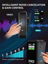 Load image into Gallery viewer, Omnidirectional Lavalier Mic System for DSLR/iPhone - Mute Function &amp; Control