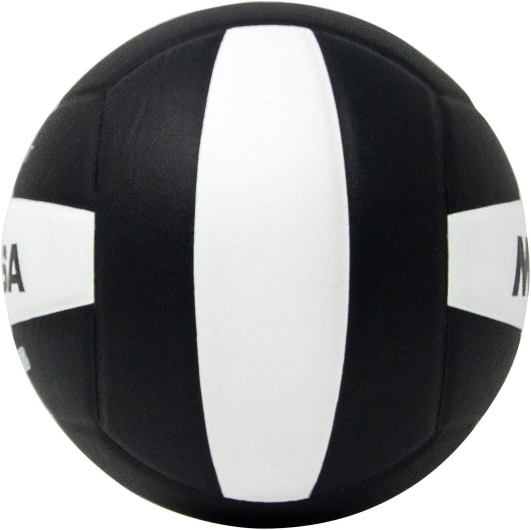 9-Inch Black/White Official Size Volleyball – Ideal for Adult Training Sessions