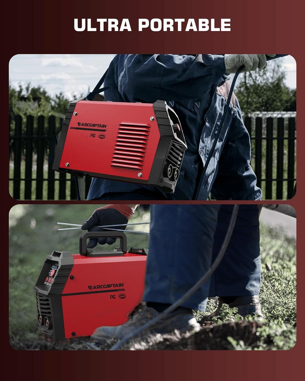 200A Portable Stick Welder with Large LED Display – Versatile TIG/MMA Machine