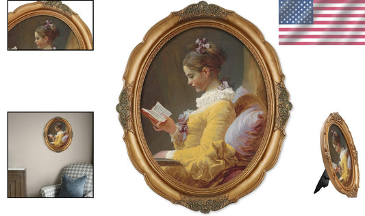 11x14 Vintage Gold Baroque Frame with Glass - Perfect for Gallery Wall Display