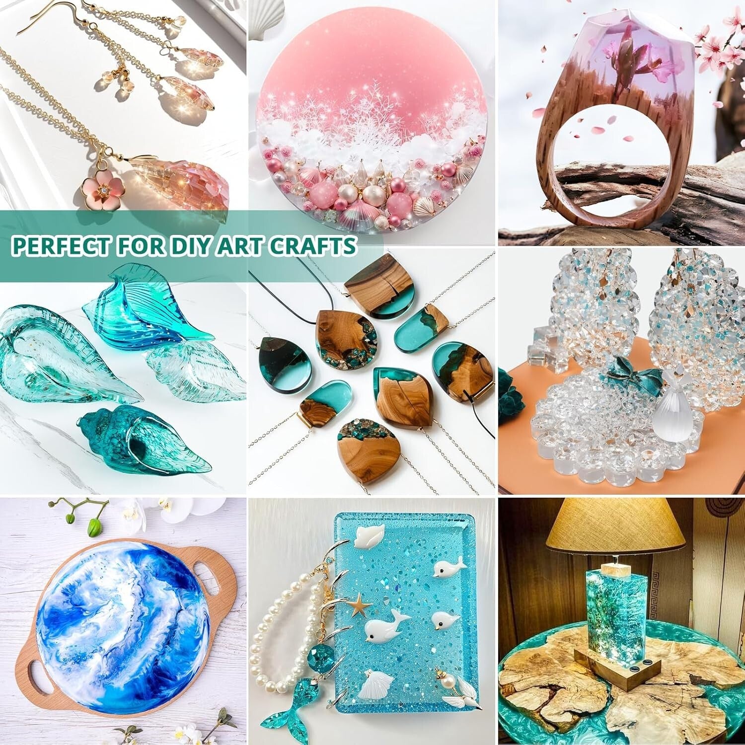 2 Gallon Premium Epoxy Resin Kit - UV Resistant, Scratch-Proof & Versatile