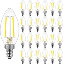 Load image into Gallery viewer, Energetic 24-Pack Dimmable LED Candelabra Bulbs B10, Daylight 5000K E12 Base